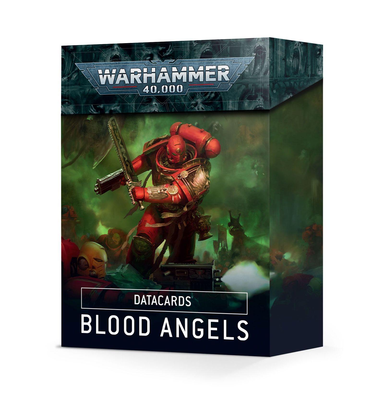 Warhammer 40.000 Datakarten - Blood Angels englisch