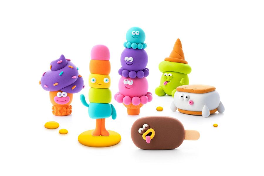 Hey Clay: Schöne Ice Cream aus Knetmasse (15er-Pack)