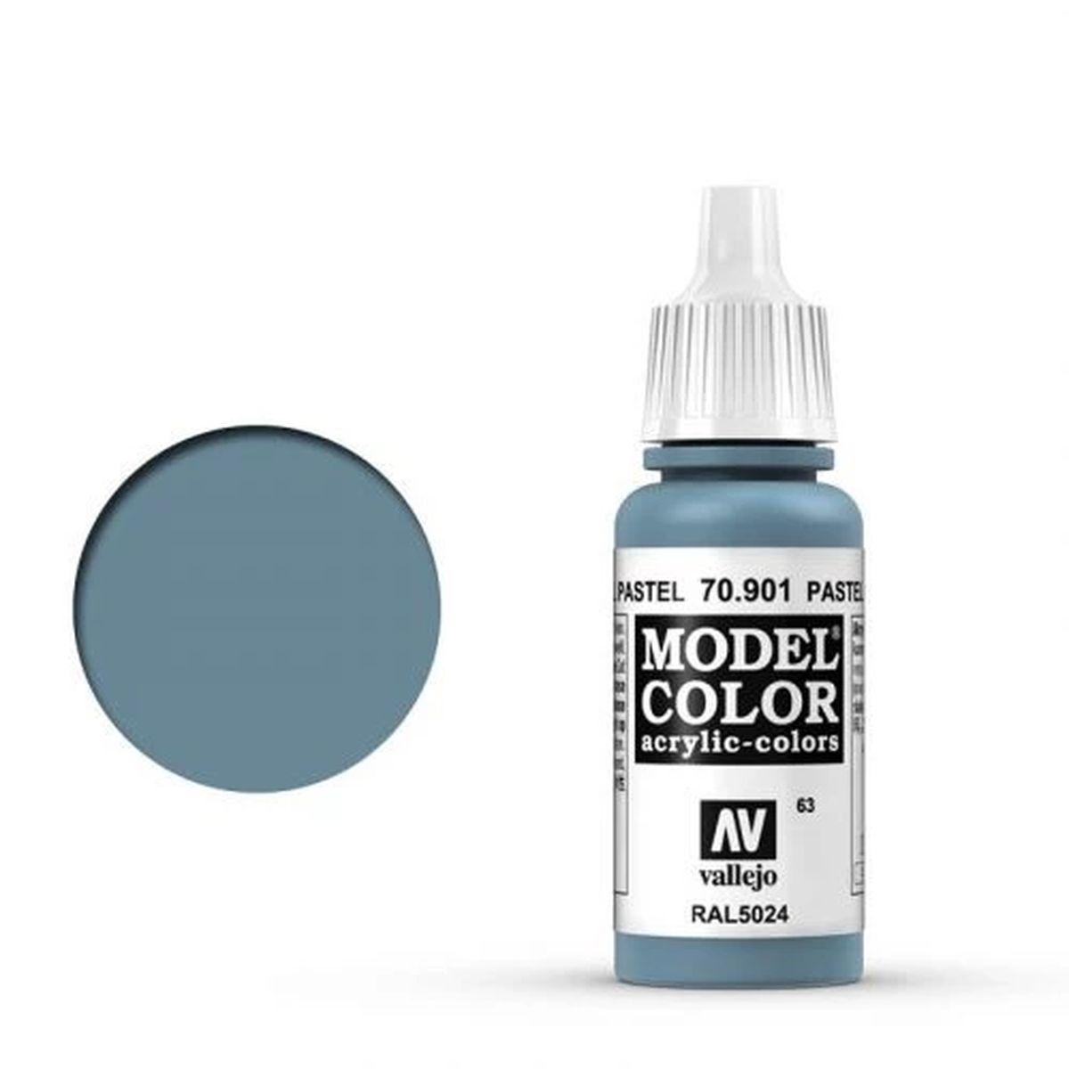 Vallejo Model Color: 063 Pastelblau (Pastel Blue), 17 ml (901)