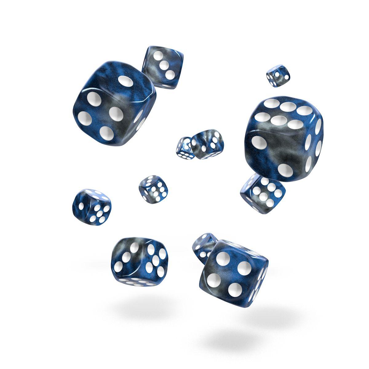 Oakie Doakie Dice D6 Dice 12 mm Gemidice - Liquid Steel (36)