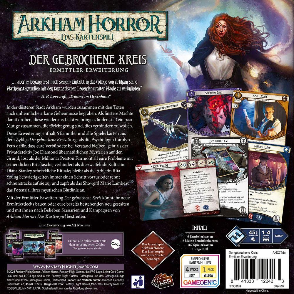 Arkham Horror: Das Kartenspiel - Der gebrochene Kreis (Ermittler-Erweiterung) Arkham Horror: Das Kartenspiel - Der gebrochene Kreis (Ermittler-Erweiterung)