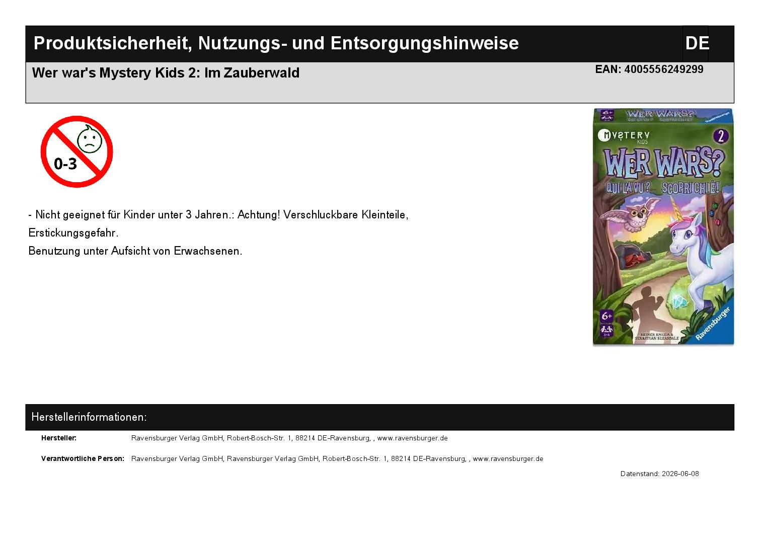 Wer war's Mystery Kids 2: Im Zauberwald