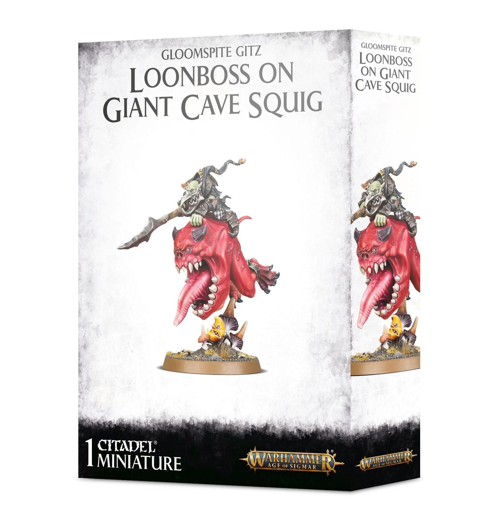 Gloomspite Gitz Loonboss on Giant Cave Squig Gloomspite Gitz Loonboss on Giant Cave Squig