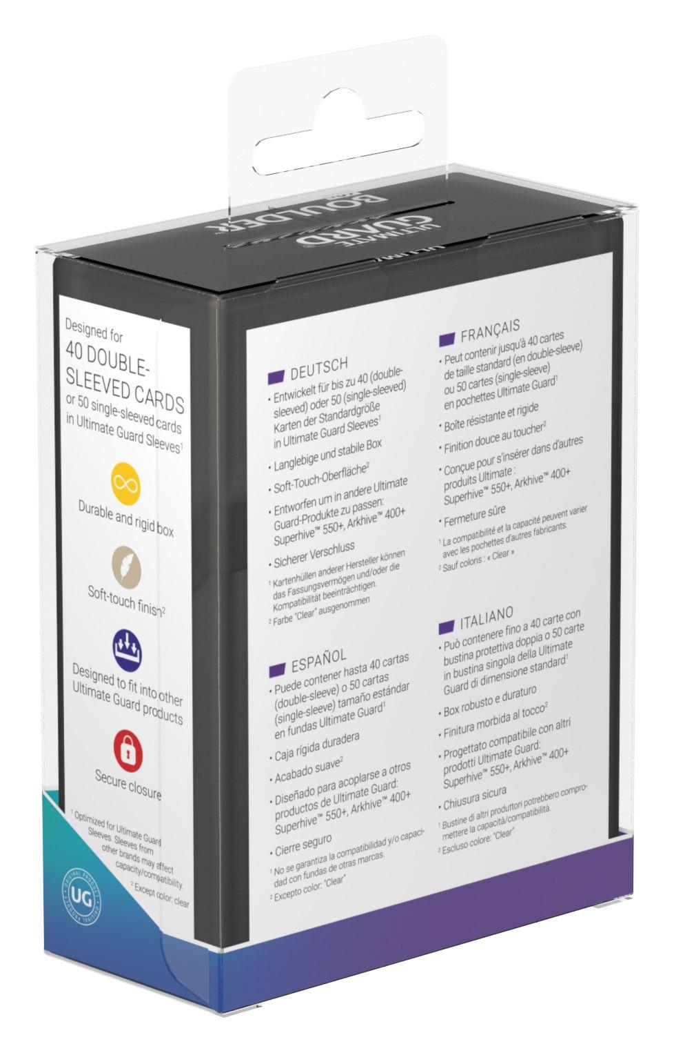 Ultimate Guard Boulder Deck Case 40+ Standardgröße Onyx Ultimate Guard Boulder Deck Case 40+ Standardgröße Onyx