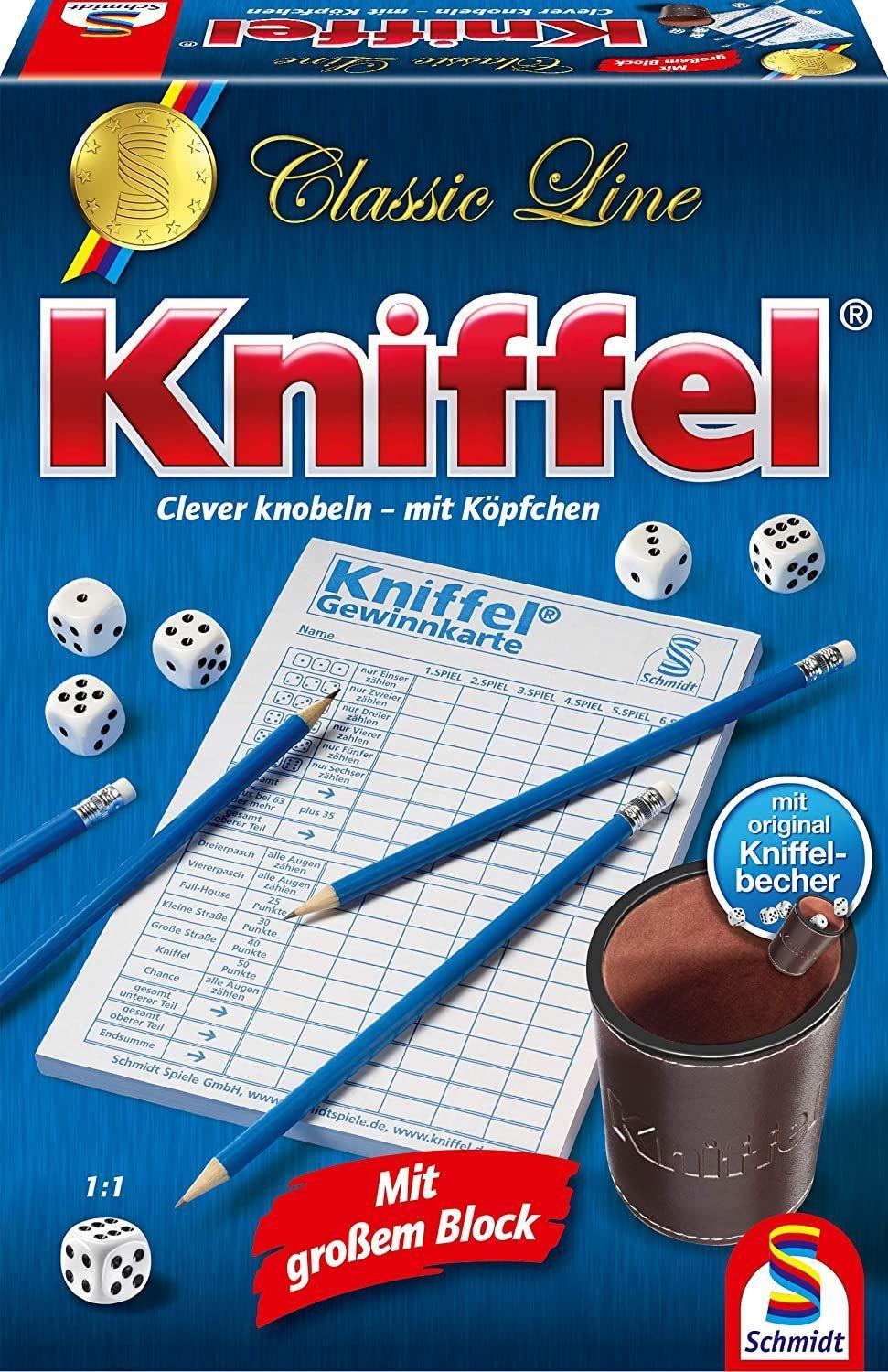 Classic Line: Kniffel mit großen Würfeln & Block