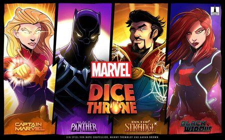 Marvel Dice Throne: Box 2 (Captain Marvel, Black Panther, Doctor Strange, Black Widow)