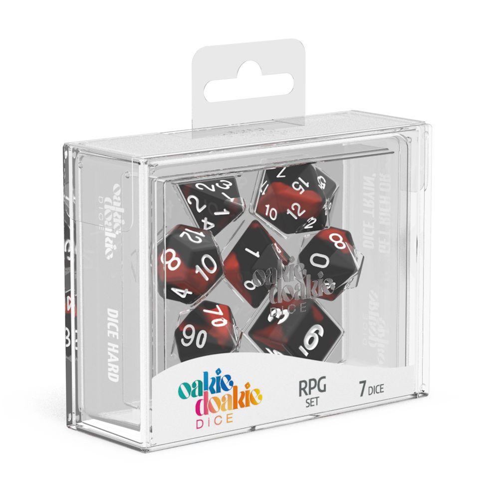 Oakie Doakie Dice RPG Set Glow in the Dark - Lava (7) Oakie Doakie Dice RPG Set Glow in the Dark - Lava (7)