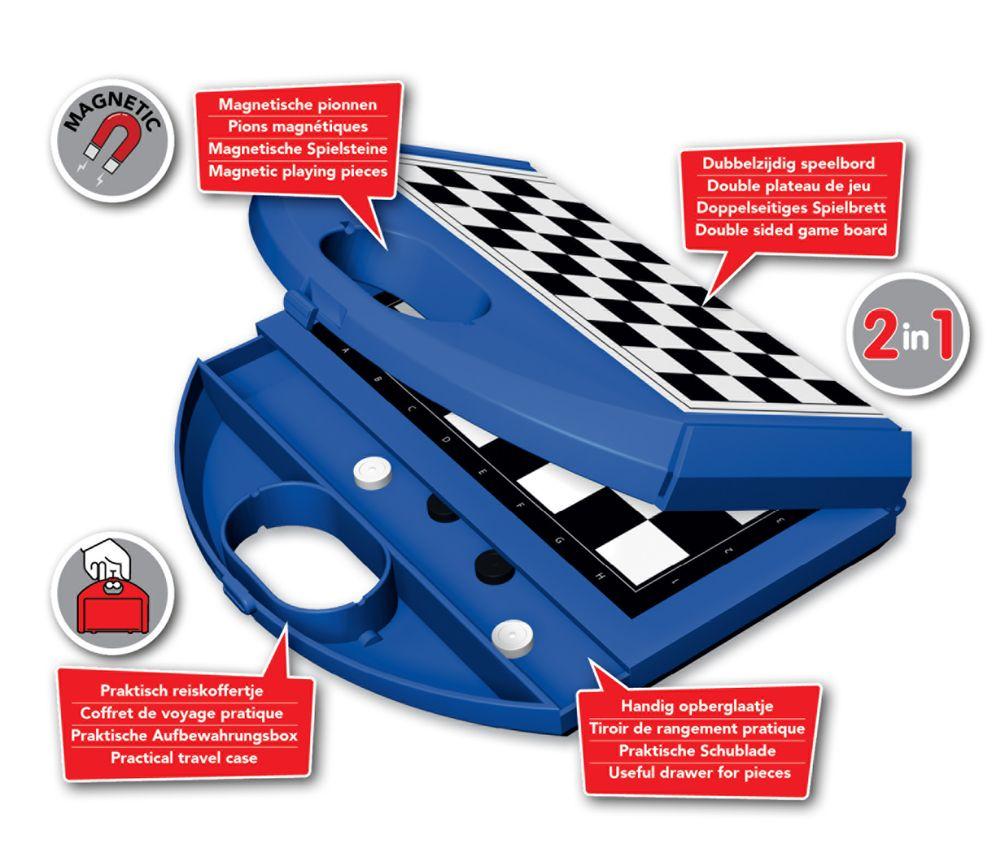 Schach und Dame Kompaktspiel Schach und Dame Kompaktspiel