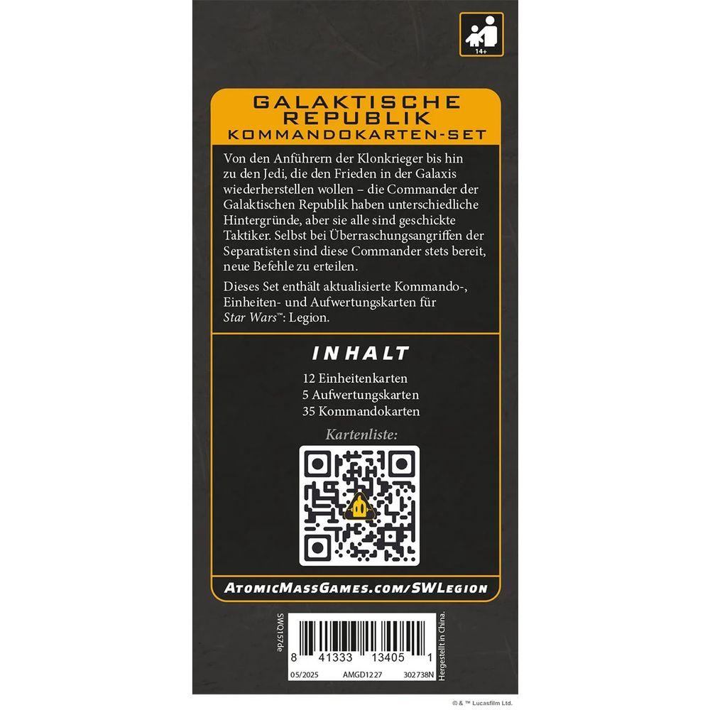 Star Wars: Legion - Galaktische Republik Kommandokarten-Set