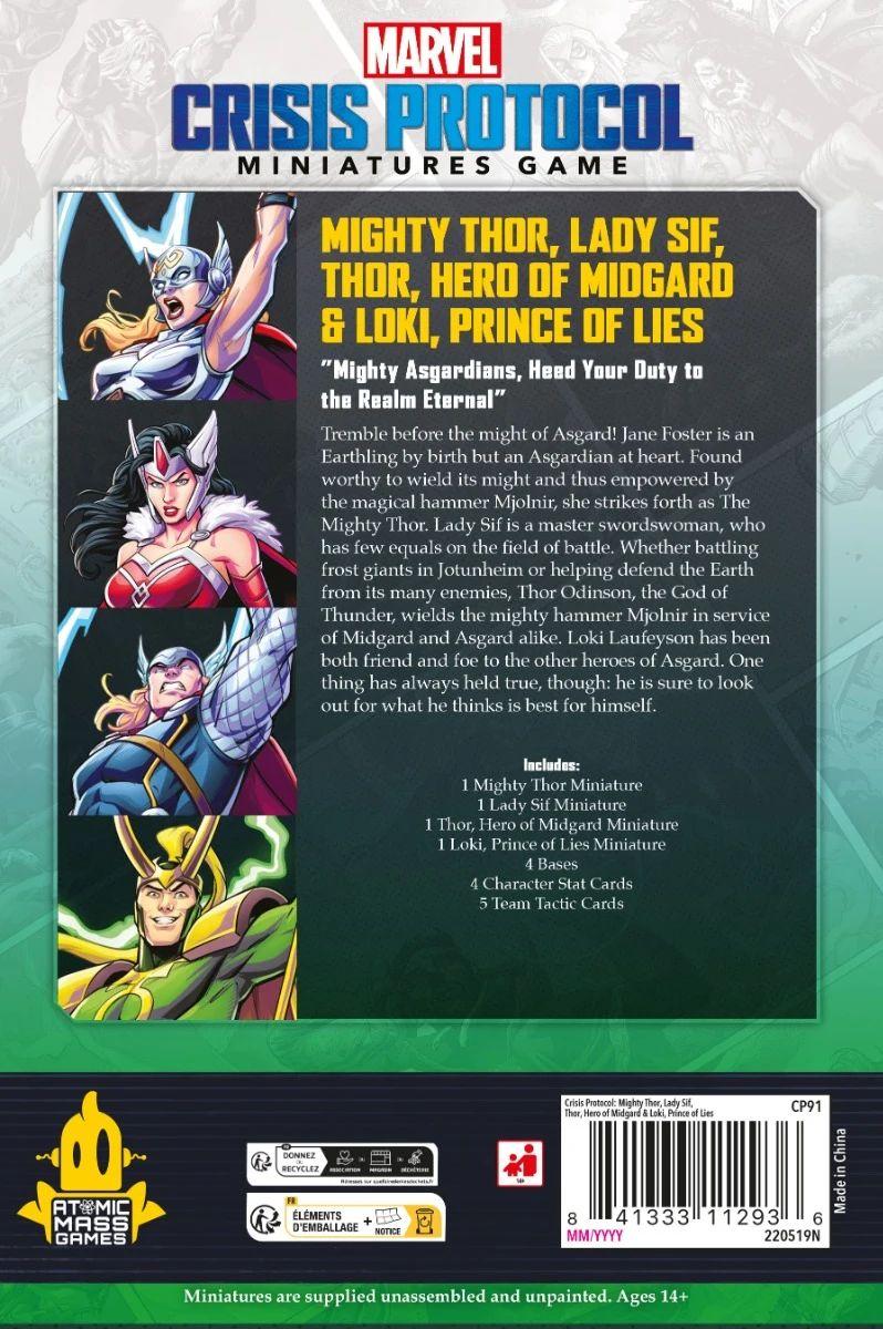 Marvel: Crisis Protocol - Mighty Thor, Lady Sif, Thor, Hero of Midgard & Loki, Prince of Lies Marvel: Crisis Protocol - Mighty Thor, Lady Sif, Thor, Hero of Midgard & Loki, Prince of Lies