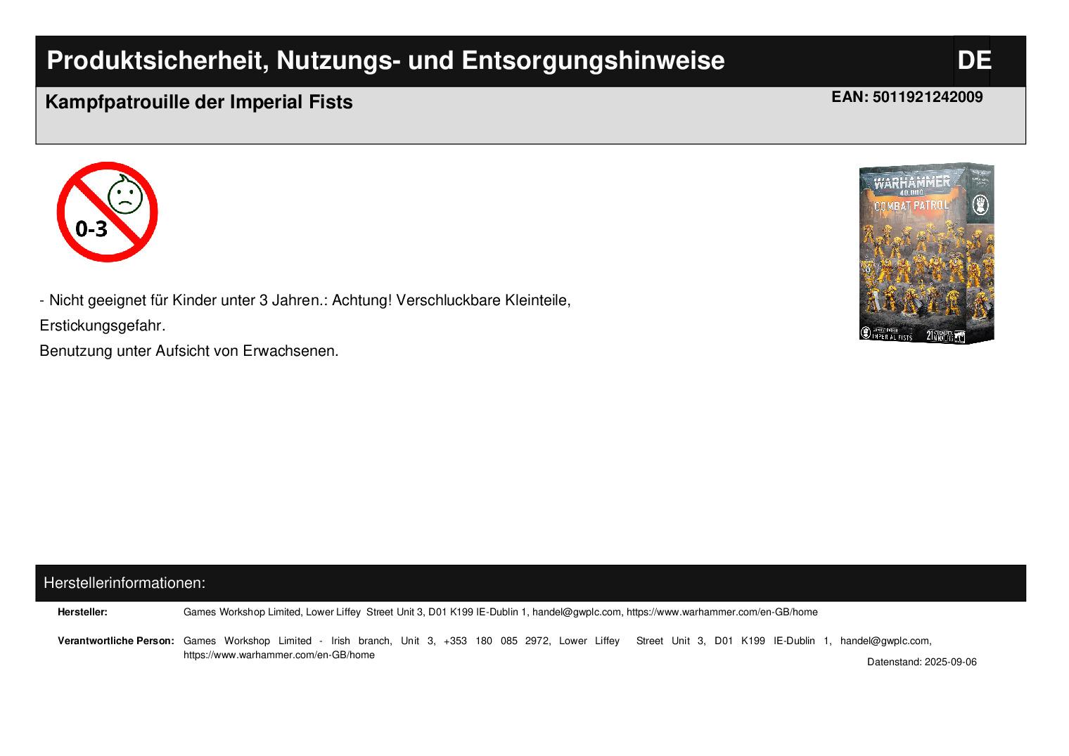 Kampfpatrouille der Imperial Fists