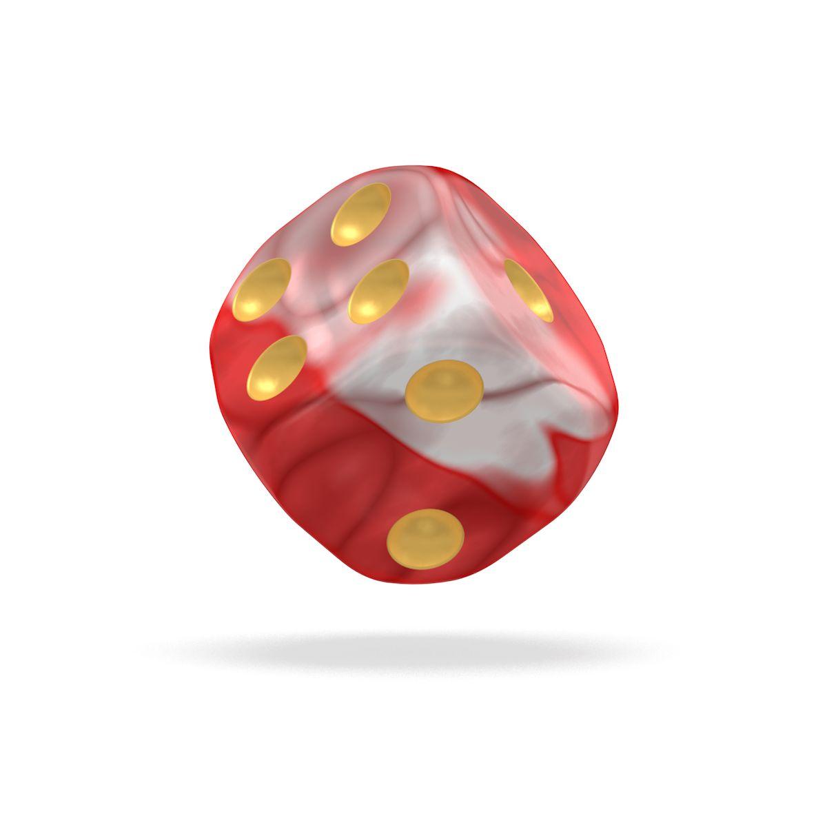 Oakie Doakie Dice D6 Dice 12 mm Gemidice - Red Sky (36)
