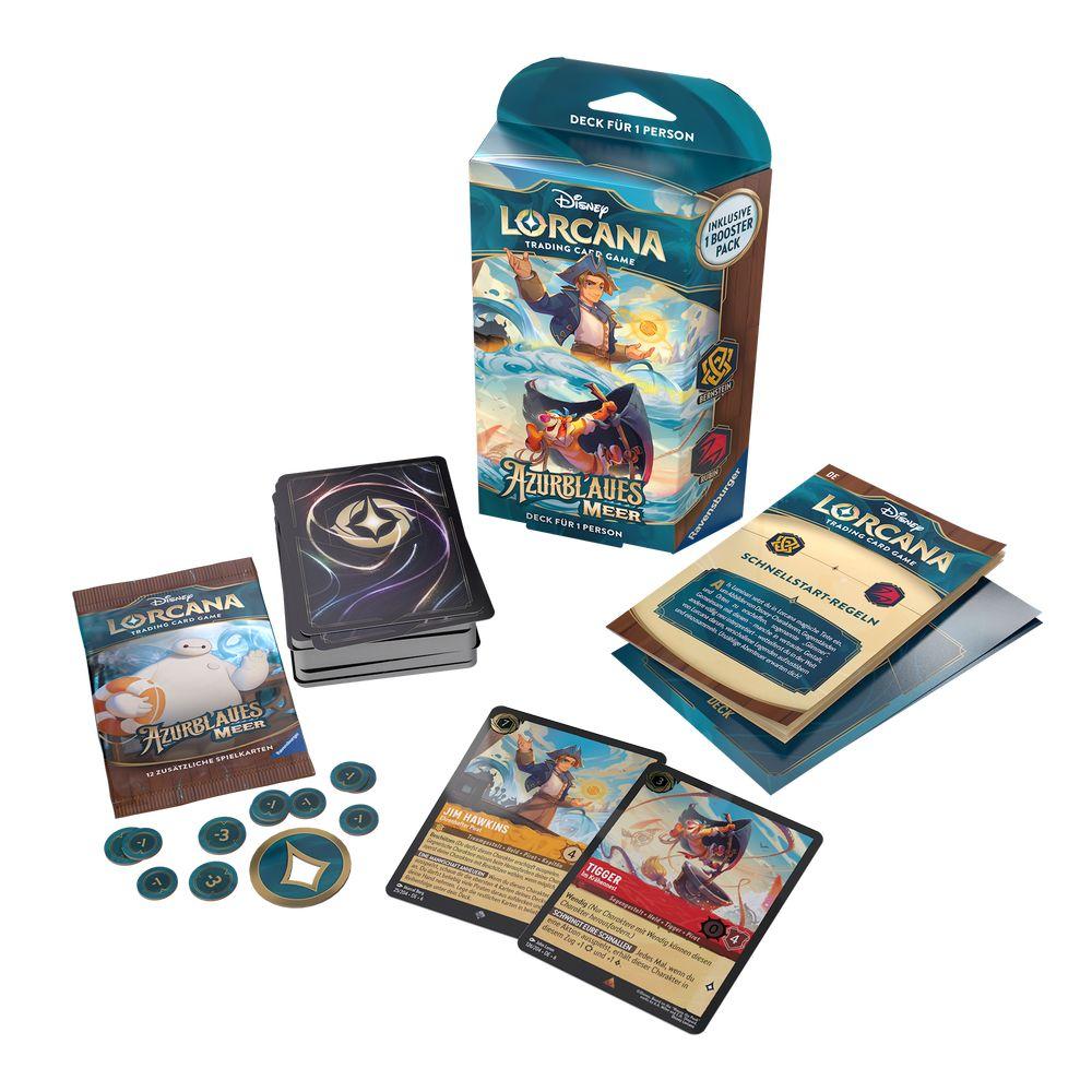 Lorcana: Azurblaues Meer Starter Deck Bernstein / Rubin