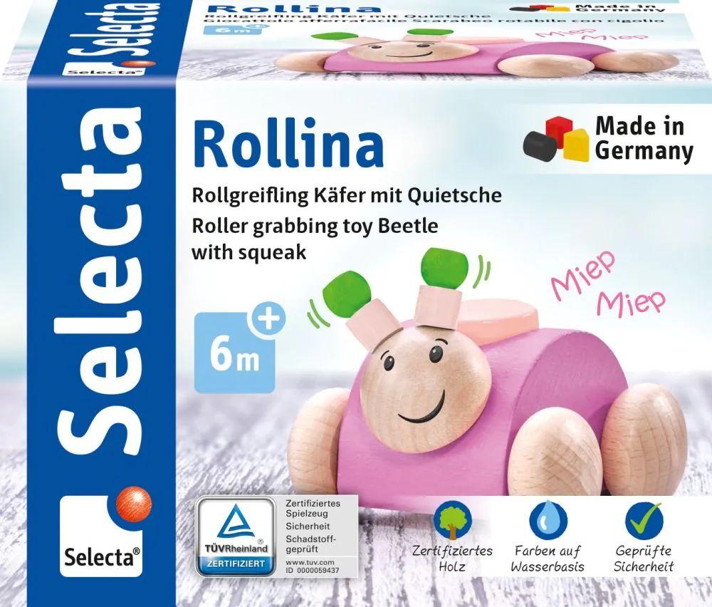 Rollina, rosa, 7,5 cm