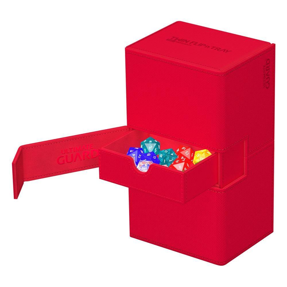 Ultimate Guard Twin Flip'n'Tray 200+ XenoSkin Monocolor Rot Ultimate Guard Twin Flip'n'Tray 200+ XenoSkin Monocolor Rot