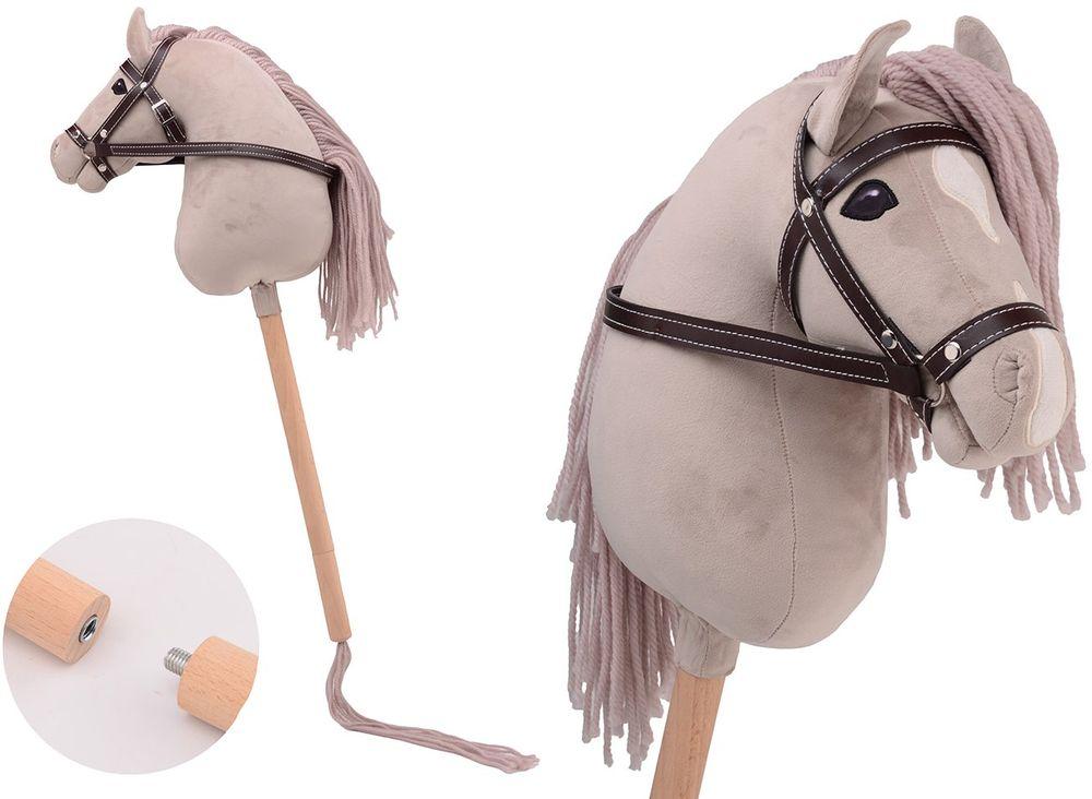Holly Horse - Steckenpferd Deluxe mit kurzem Stock, ca. 80 cm