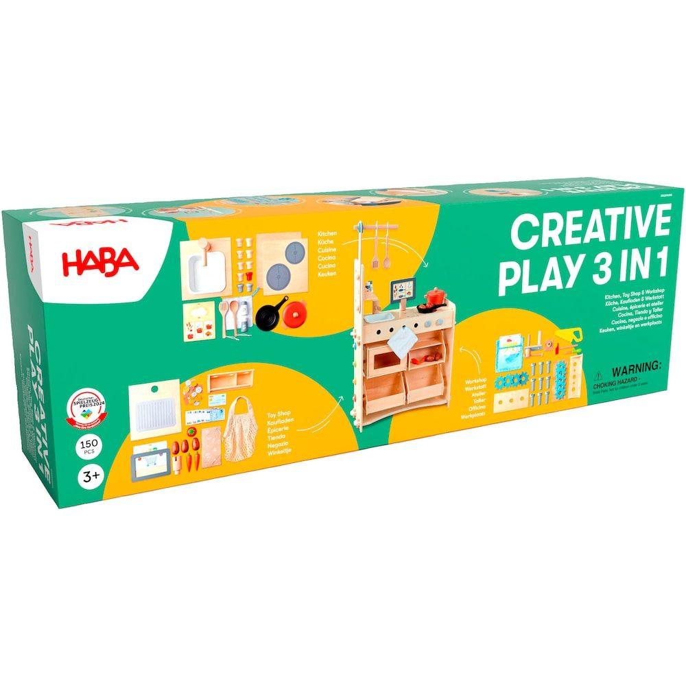 Creative Play 3 in 1: Küche, Kaufladen & Werkstatt Creative Play 3 in 1: Küche, Kaufladen & Werkstatt