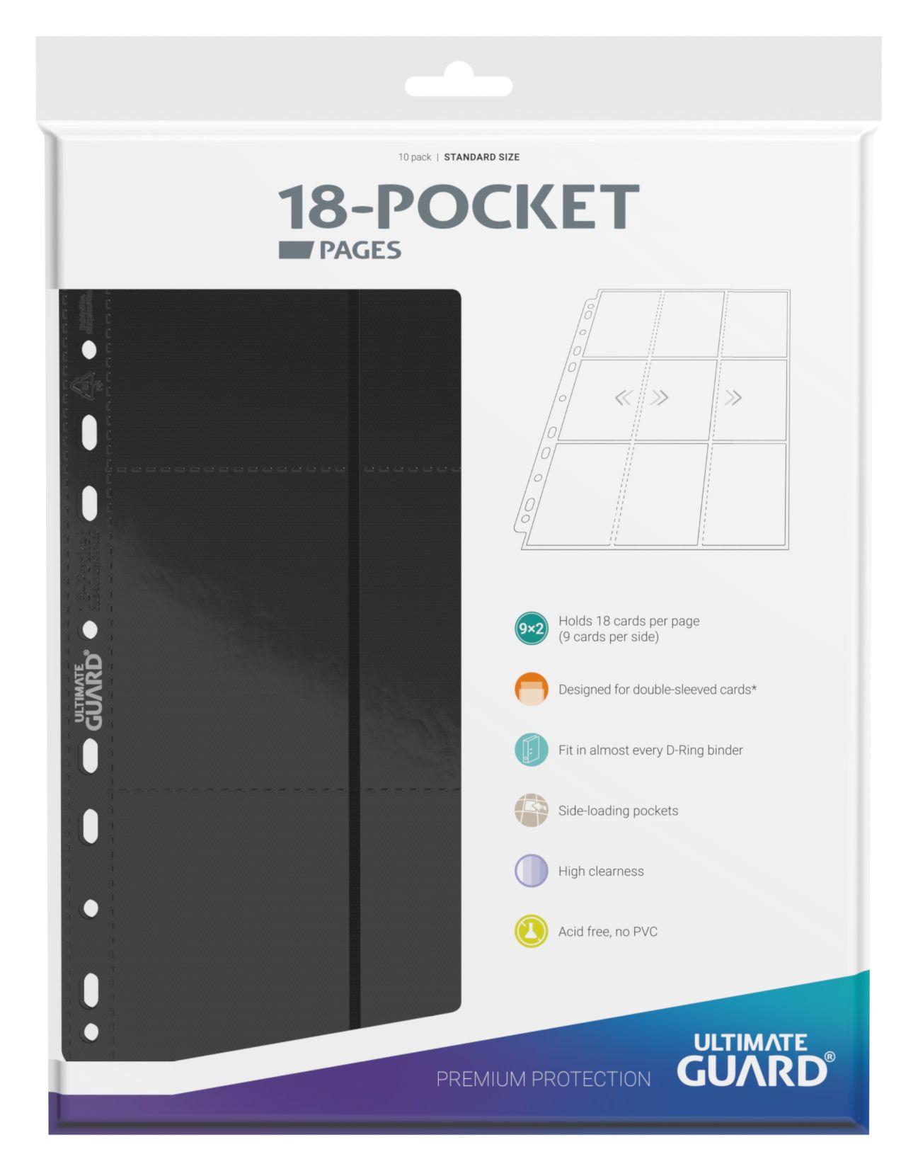 Ultimate Guard 18-Pocket Side-Loading Supreme Pages Standard Size Schwarz (10) Ultimate Guard 18-Pocket Side-Loading Supreme Pages Standard Size Schwarz (10)