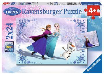 Puzzle: Frozen - Schwestern für immer (2x24 Teile)