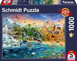 Puzzle: Die Welt der Tiere (1000 Teile)