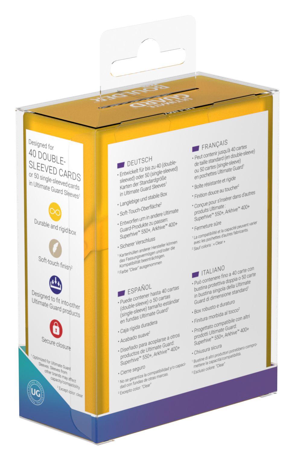 Ultimate Guard Boulder Deck Case 40+ Standardgröße Amber Ultimate Guard Boulder Deck Case 40+ Standardgröße Amber