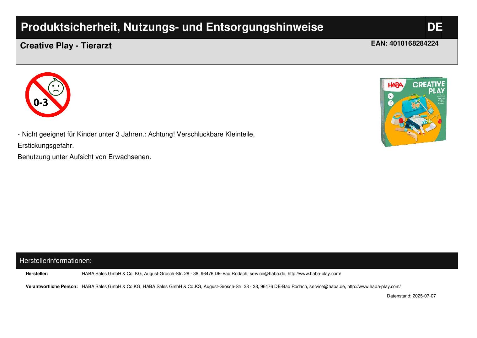 Creative Play - Tierarzt Creative Play - Tierarzt