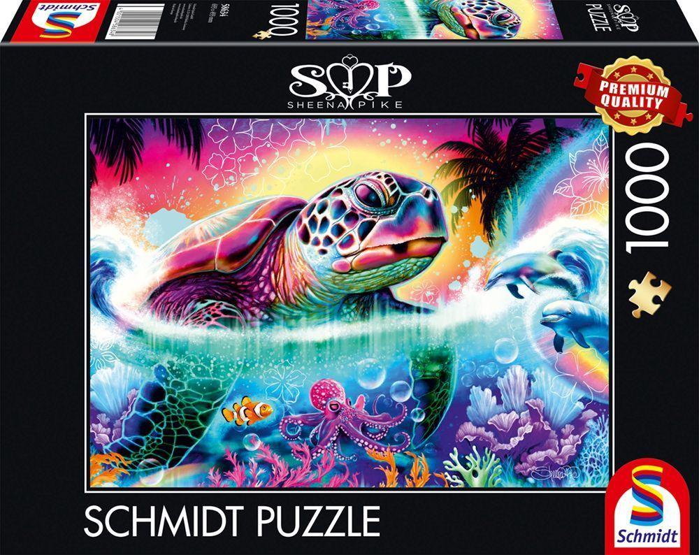 Sheena Pike: Neon-Schildkröte, 1.000 Teile Puzzle