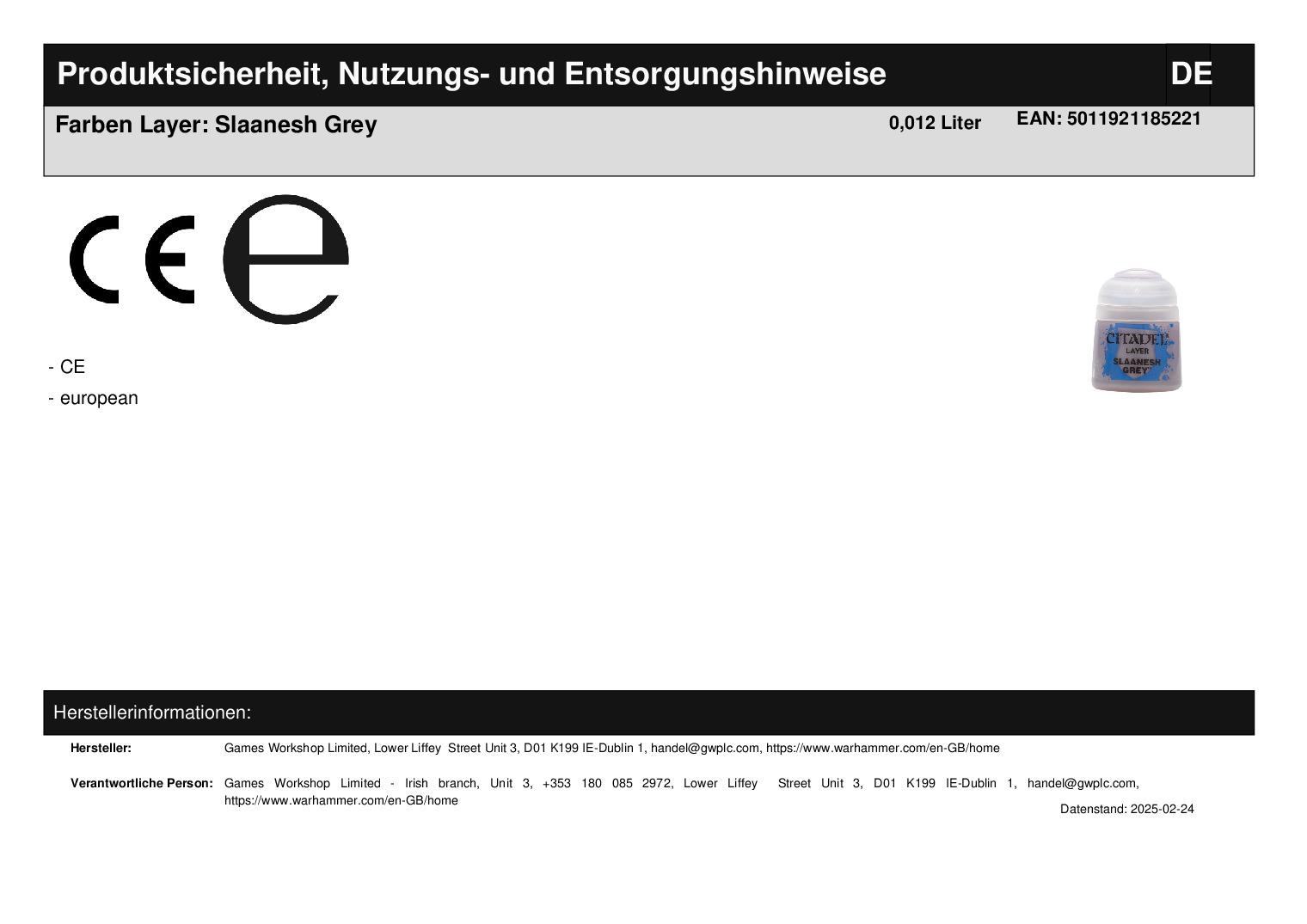 Farben Layer: Slaanesh Grey