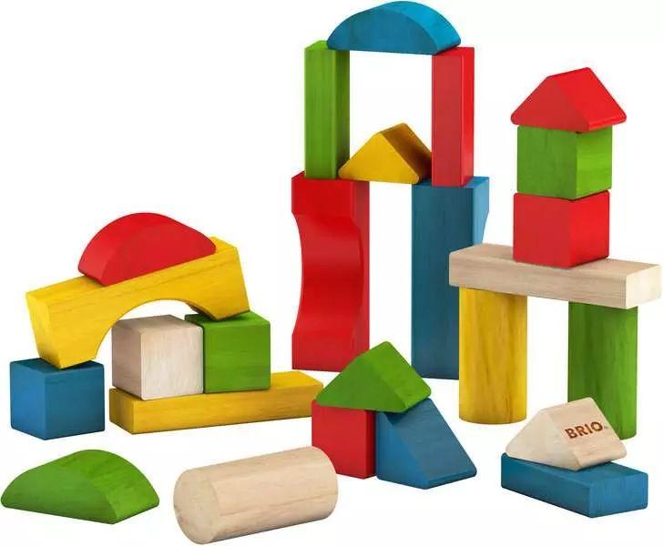 Bunte Holzbausteine 25 Teile Bunte Holzbausteine 25 Teile