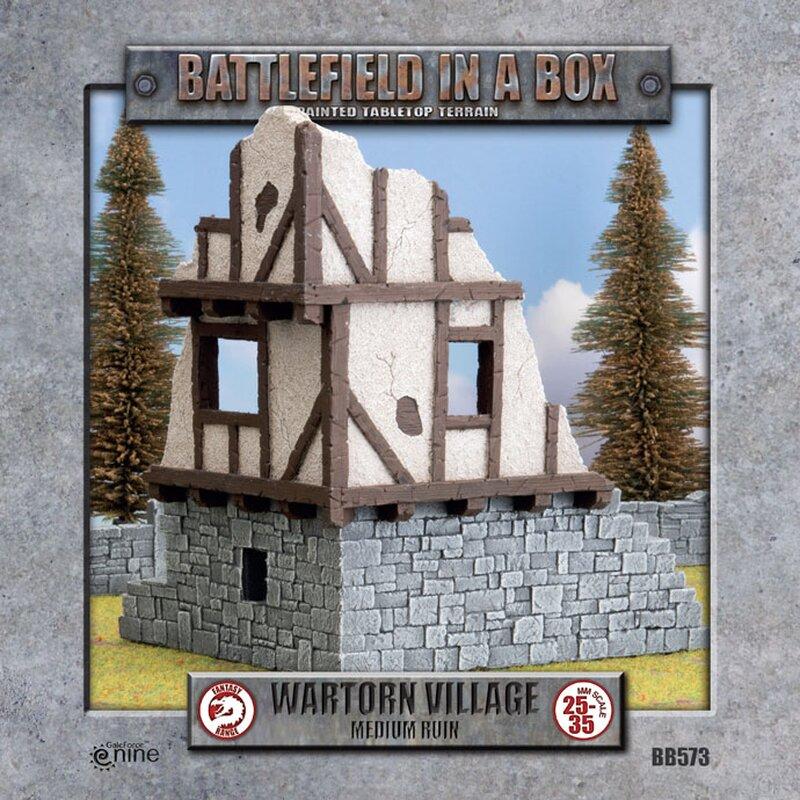 Battlefield in a Box - Wartorn Village - Medium Ruin Battlefield in a Box - Wartorn Village - Medium Ruin