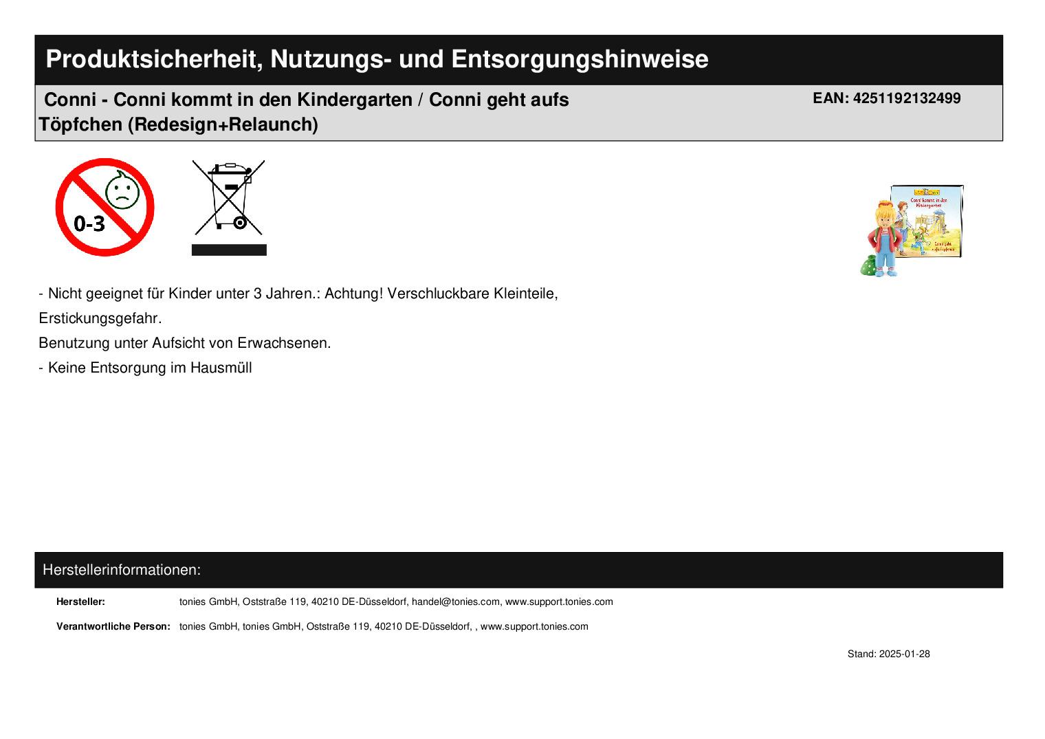 Conni - Conni kommt in den Kindergarten / Conni geht aufs Töpfchen (Redesign+Relaunch)