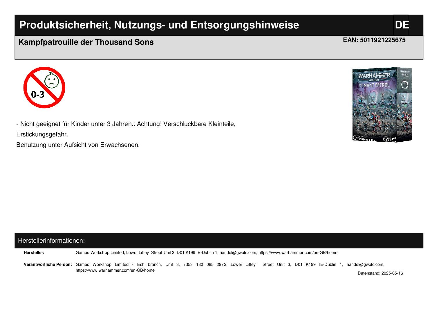 Kampfpatrouille der Thousand Sons