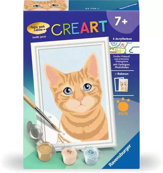 CreArt Niedliche Katze - Malen nach Zahlen