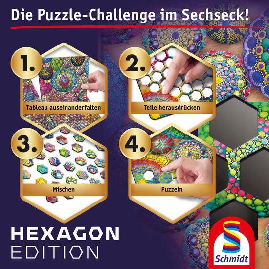 Hexagon-Puzzle 592 Teile: Lieblingsleckereien