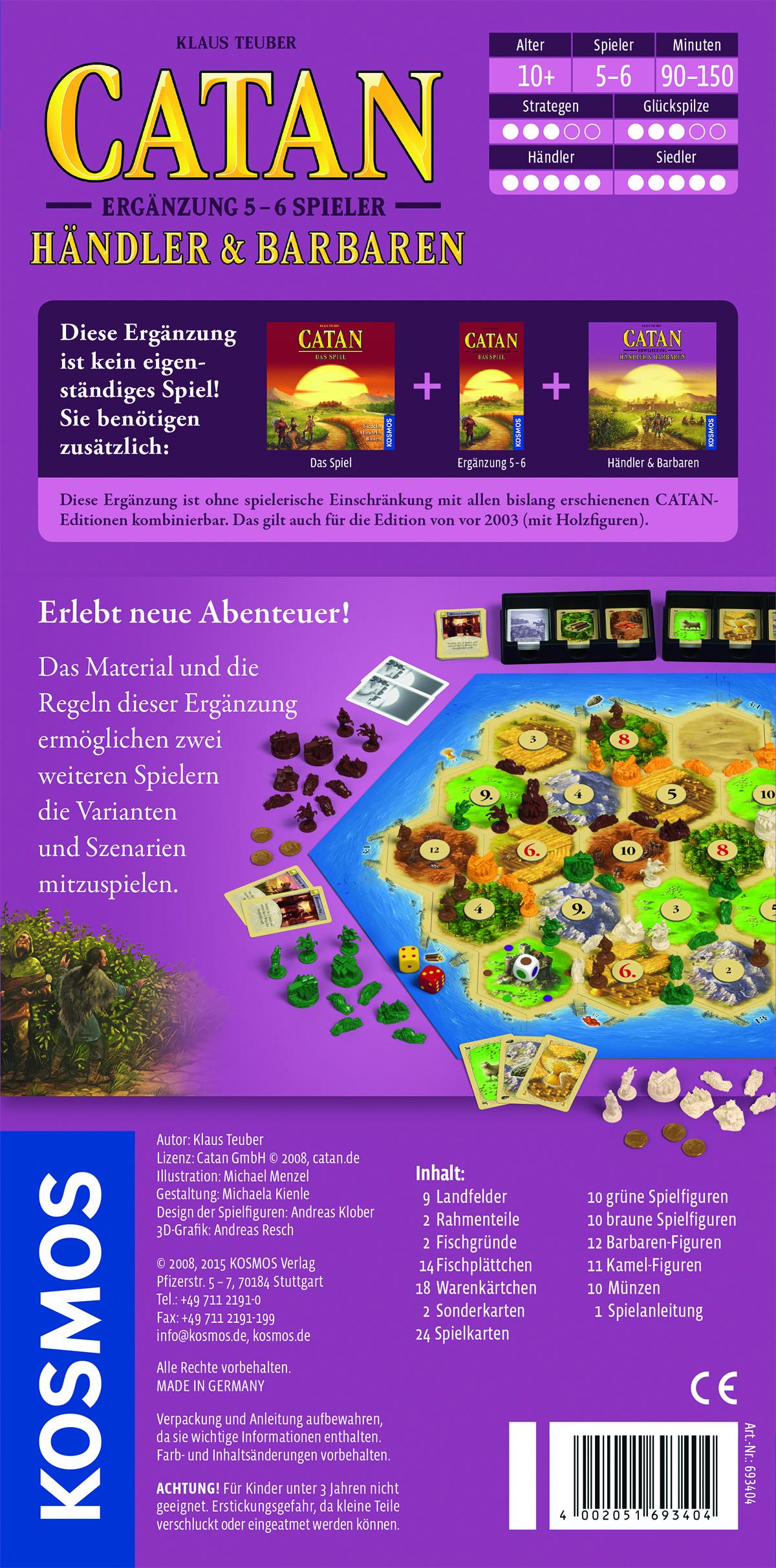 Die Siedler von CATAN - Händler & Barbaren - Ergänzung für 5-6 Spieler