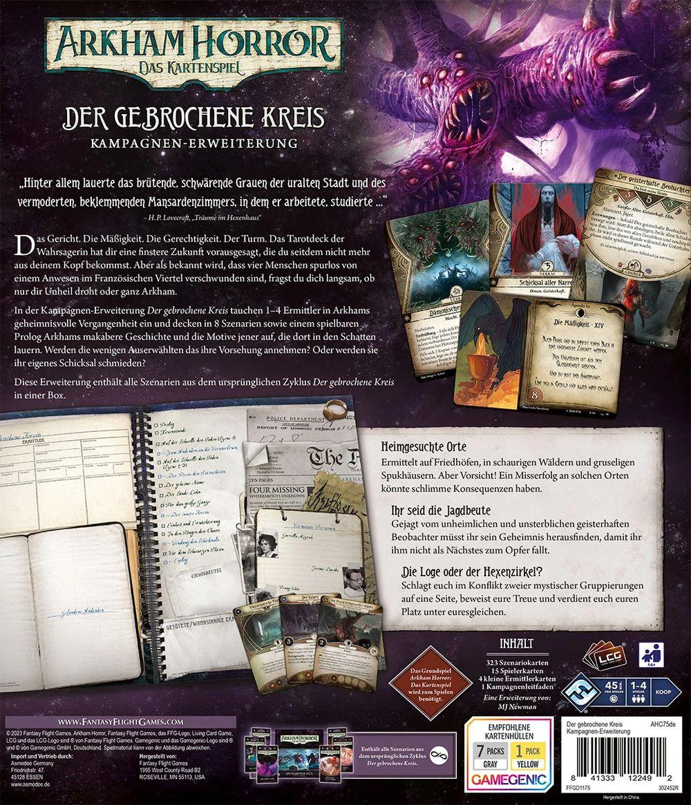 Arkham Horror: Das Kartenspiel - Der gebrochene Kreis (Kampagnen-Erweiterung) Arkham Horror: Das Kartenspiel - Der gebrochene Kreis (Kampagnen-Erweiterung)