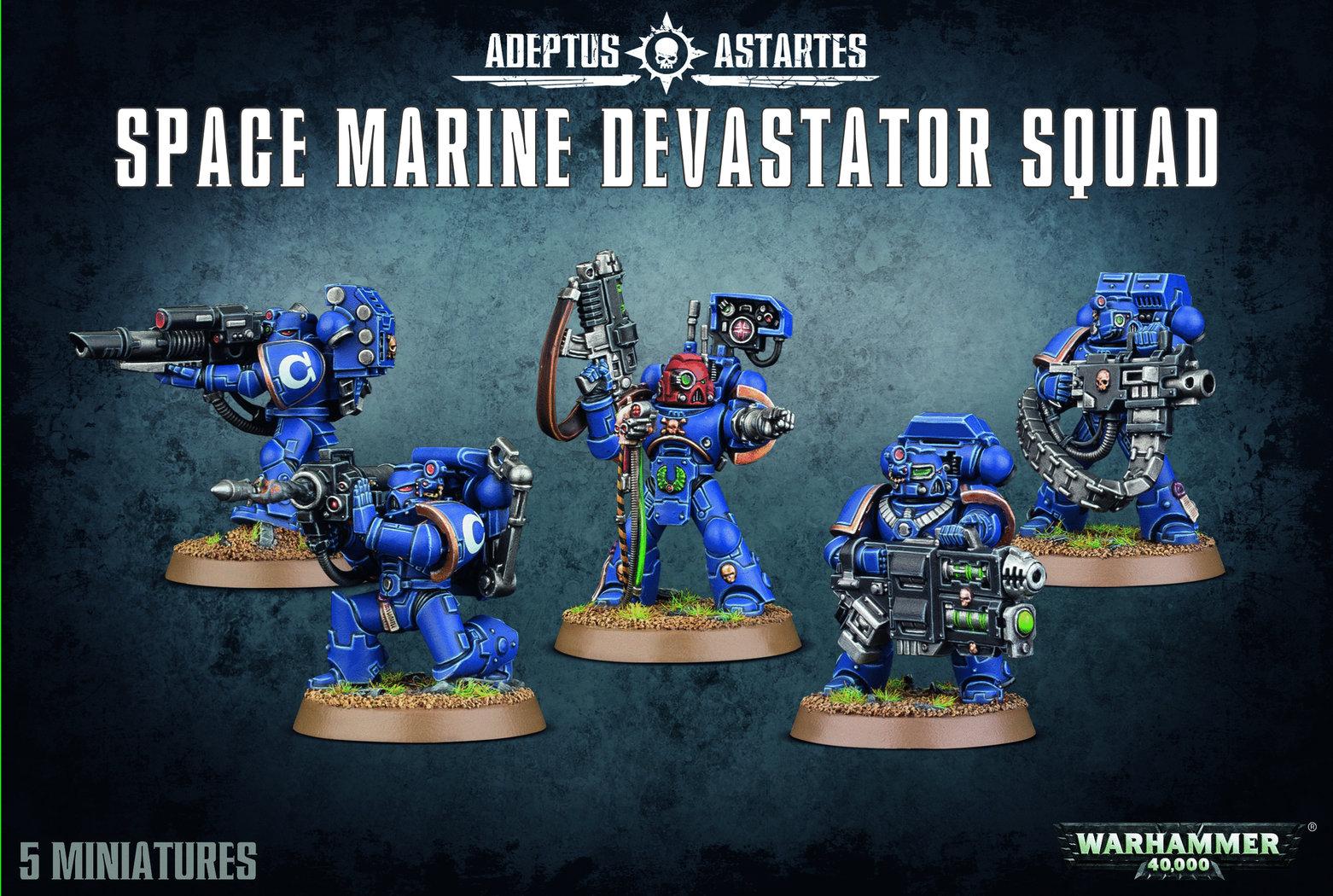 Adeptus Astartes Space Marine Devastator Squad