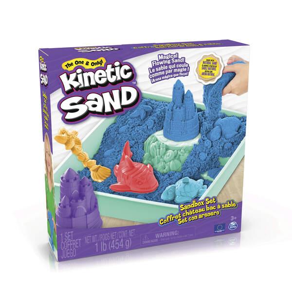 Kinetic Sand Sand Box Set Blau (454g)
