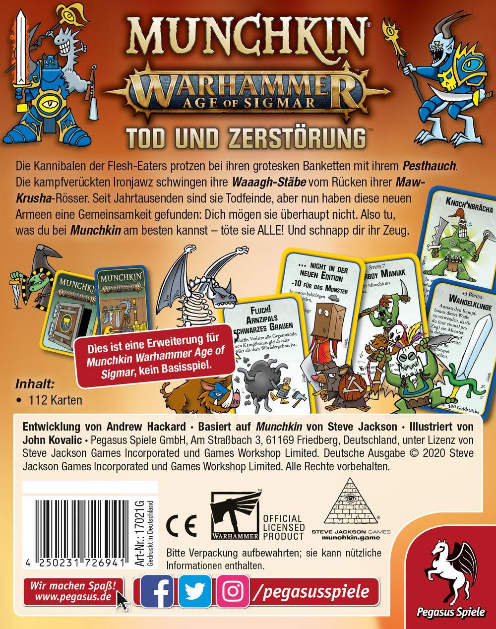 Munchkin Warhammer Age of Sigmar - Tod und Zerstörung (Erweiterung)