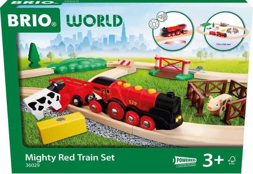 BRIO World Rote Lola Bauernhof Zugset