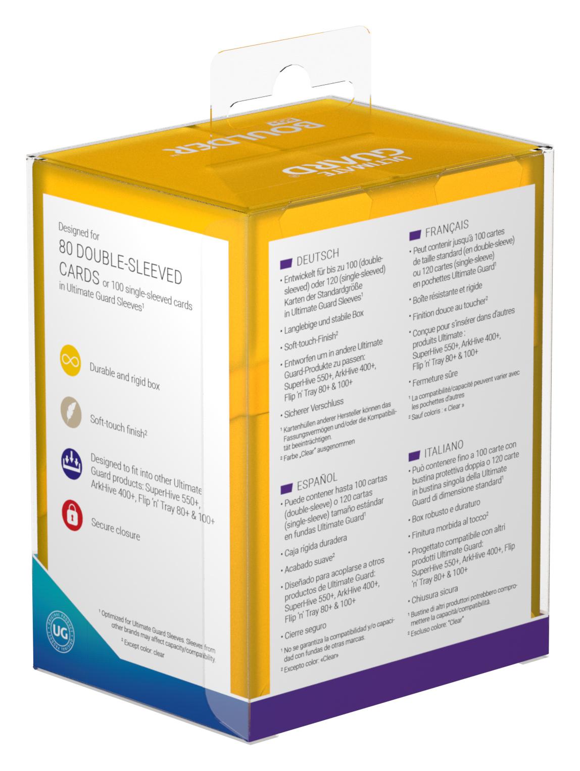 Ultimate Guard Boulder Deck Case 80+ Standardgröße Bernstein Ultimate Guard Boulder Deck Case 80+ Standardgröße Bernstein