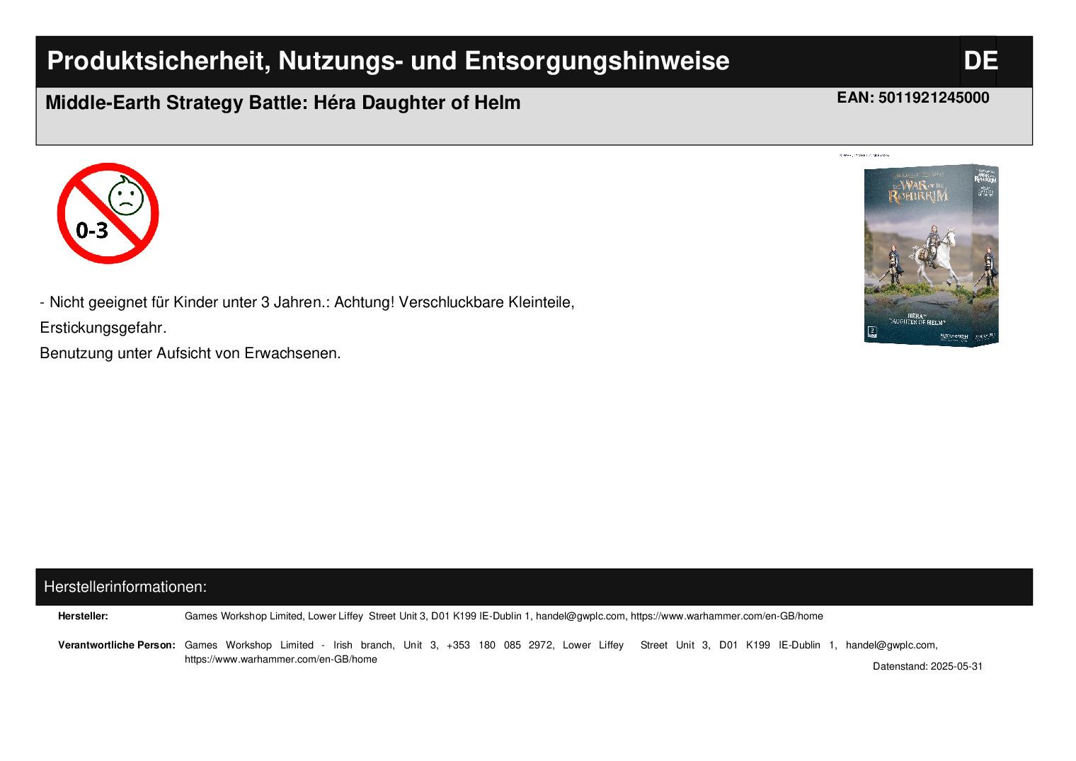 Middle-Earth Strategy Battle: Héra Daughter of Helm