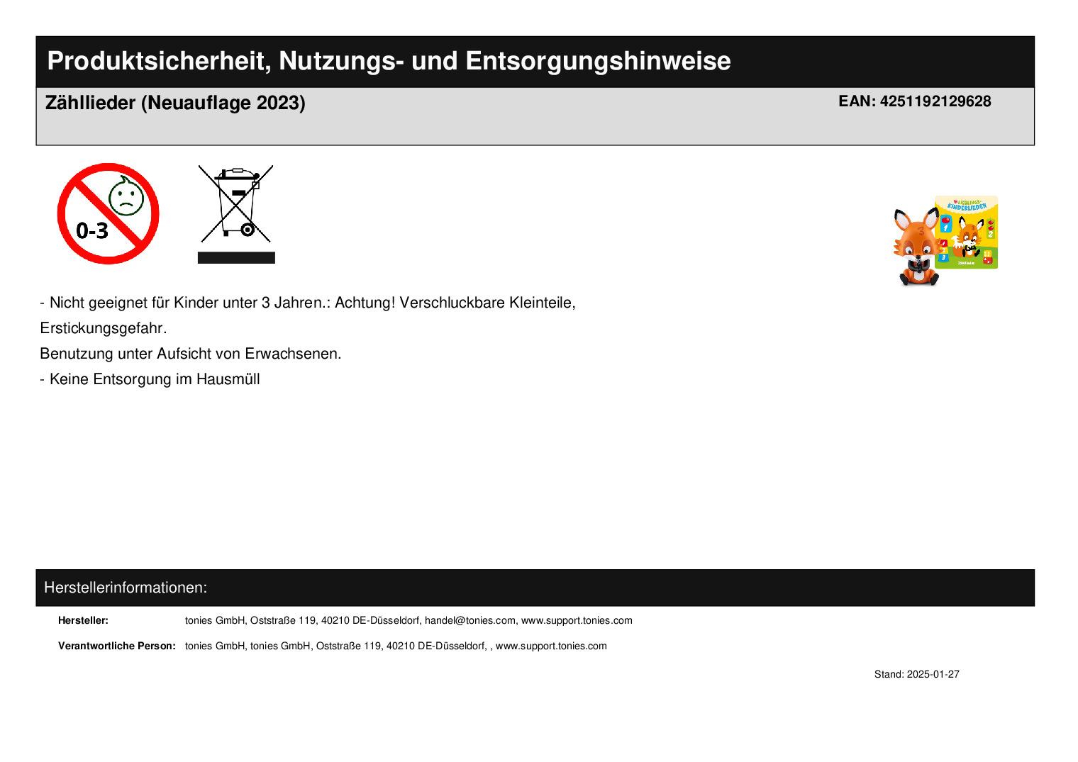Zähllieder (Neuauflage 2023)