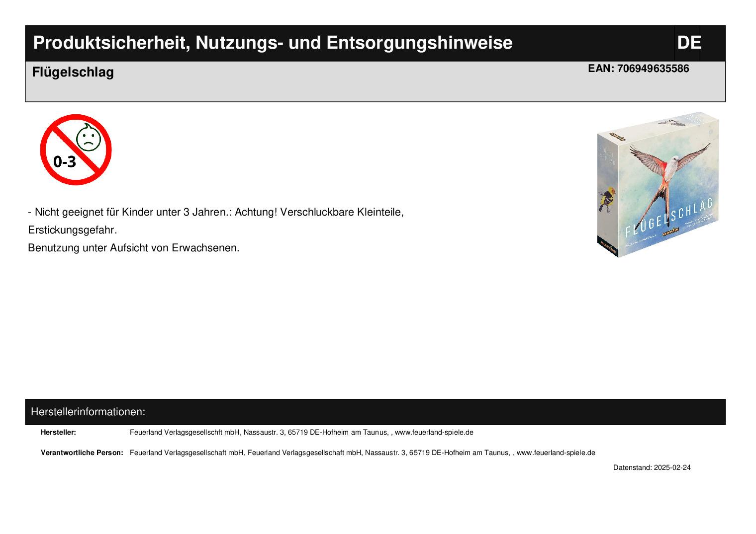 Flügelschlag  *B-Ware*