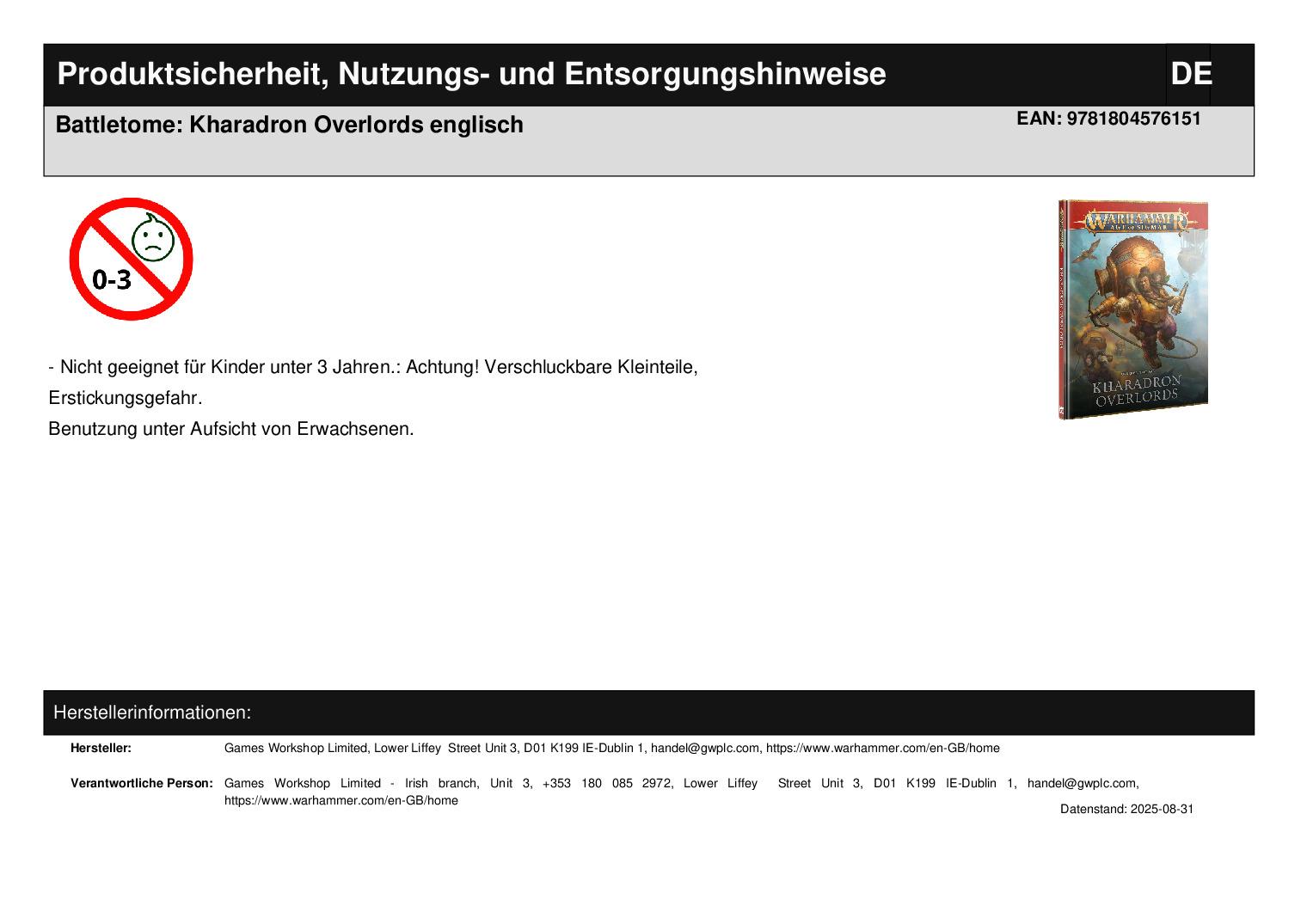 Battletome: Kharadron Overlords englisch