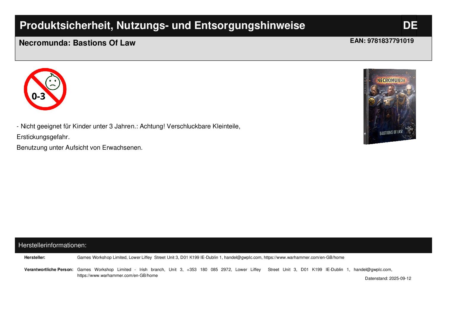 Necromunda: Bastions Of Law Necromunda: Bastions Of Law