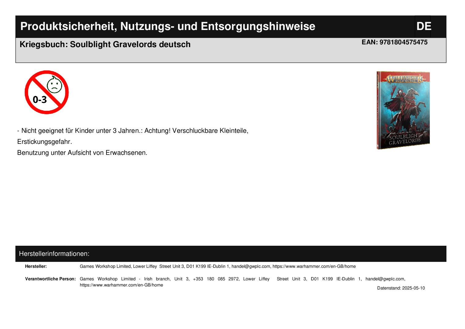 Kriegsbuch: Soulblight Gravelords deutsch