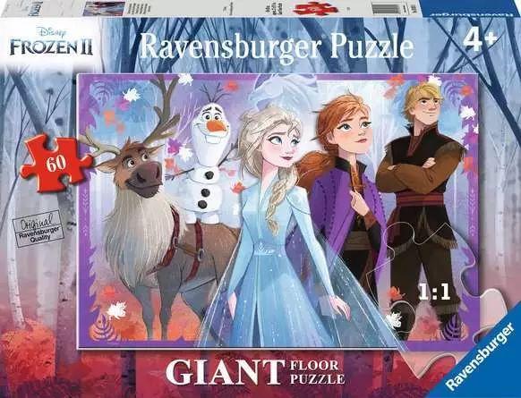 Puzzle - Die Eiskönigin 2: Unterwegs im Zauberwald - Bodenpuzzle mit 60 großen Puzzleteilen