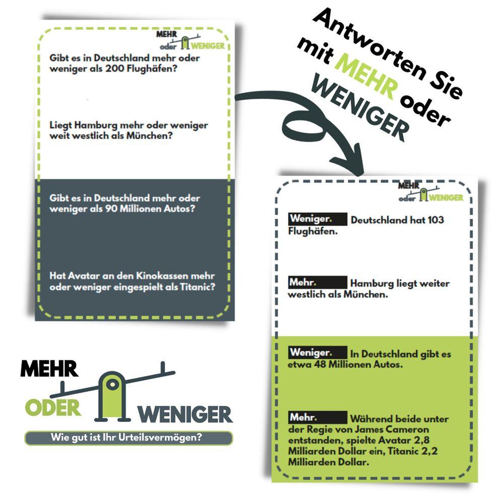 Mehr oder weniger