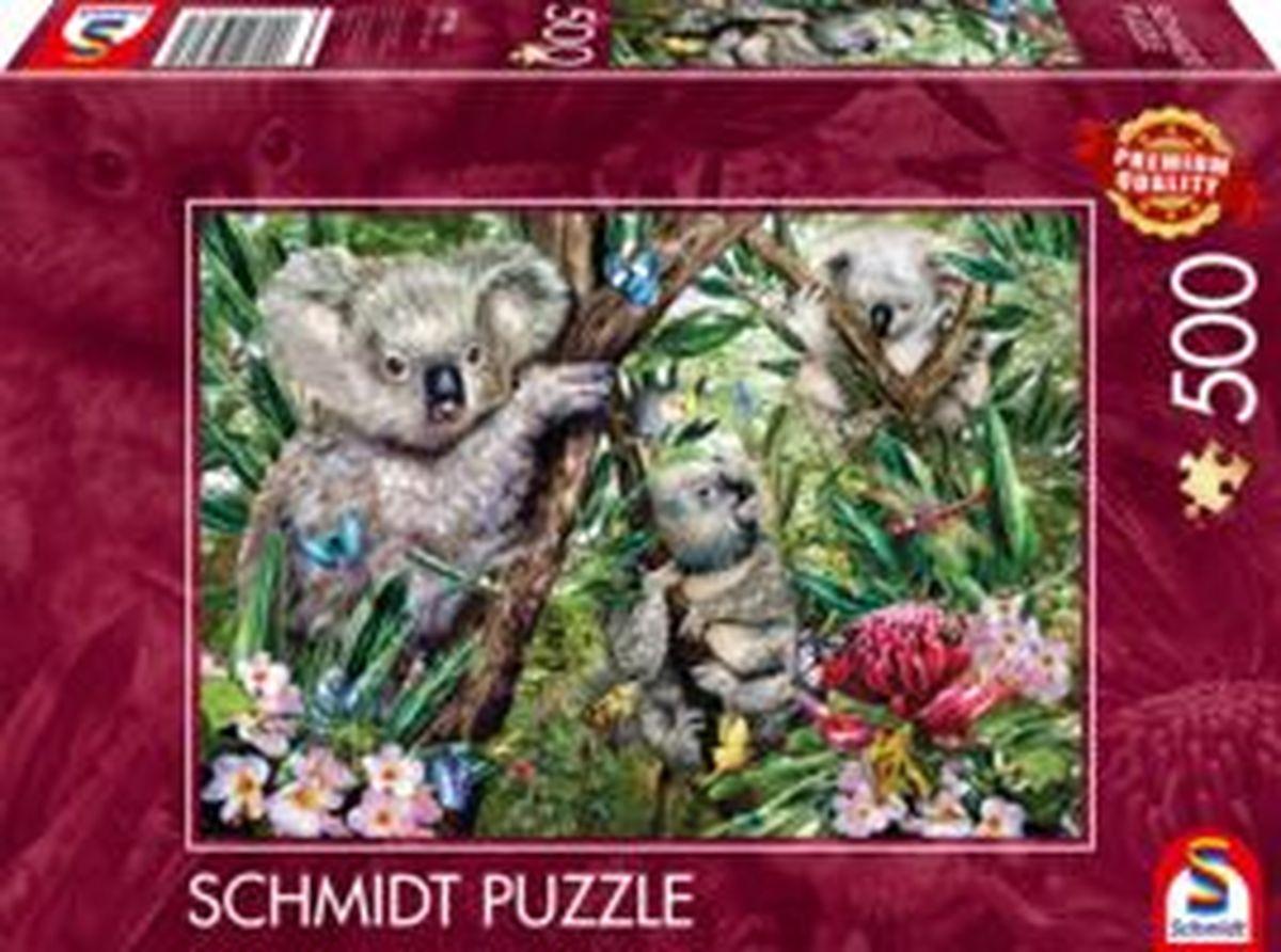 Süße Koala-Familie, 500 Teile Puzzle